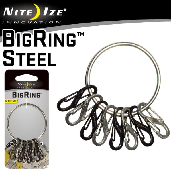 NITEIZE ナイトアイズ エスビナー ビッグリング スチール S-BINER BIG RING ...