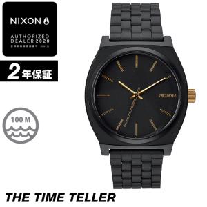 ニクソン タイムテラー NIXON 腕時計 メンズ レディース THE TIME TELLER - Matte Balck / Gold - A045-1041 ブラック/ゴールド アナログ時計｜maniac