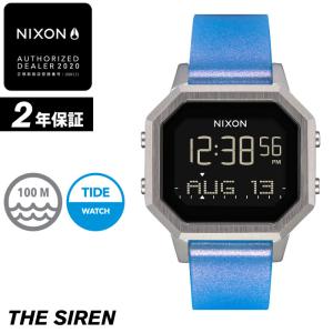 NIXON ニクソン 腕時計 SIREN SS (Stainless Steel) - Silver/Iridescent - A1211-3461 サイレンステンレス シルバー デジタル時計 タイドグラフ｜maniac