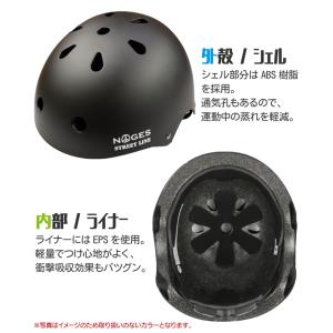 NOGES ヘルメット 大人用 スケートボード...の詳細画像2