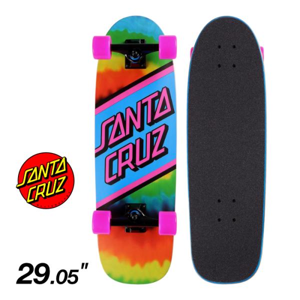 スケボー コンプリート スケートボード SANTA CRUZ サンタクルーズ RAINBOW TIE...