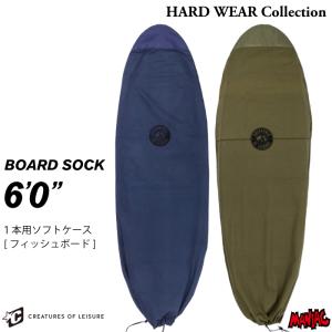 サーフボード ソフトケース クリエイチャー CREATURES クリエーチャー フィッシュボード用 ６.０ HARD WEAR Collection BOARD SOCK ６’０”｜maniac