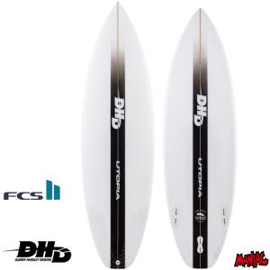 予約販売 DHD サーフボード ディーエイチディー UTOPIA ユートピア BLACK ブラック ５’７” ５’８” ５’９” ５’１０” ５’１１” ６’０”｜maniac