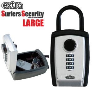 サーフィン カギ キーボックス 暗証番号ダイヤル式 EXTRA エクストラ サーファーズセキュリティー ラージ SURFER’S SECURITY LARGE｜マニアック Yahoo!店