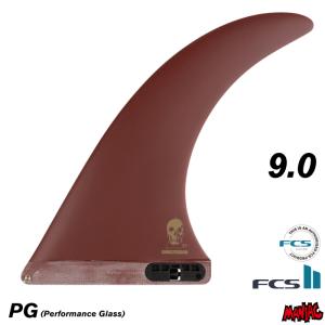 FCS2 FIN エフシーエス2フィン センターフィン ロングボード用 CHRISTENSON - PG BLOOD RED ９.０” クリステンソン パフォーマングラス ブラッドレッド｜maniac