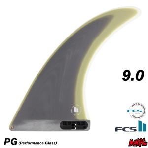 FCS2 FIN エフシーエス2フィン センターフィン ロングボード用 CLIQUE - PG CHARCOAL ９.０” クリーク パフォーマングラス チャコール｜maniac