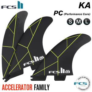 FCS2 FIN エフシーエス2フィン ショートボード用 トライフィン KA - PC (BLACK/ACID) コロへアンディーノ パフォーマンスコア｜maniac