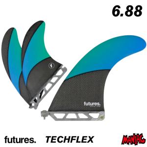 フューチャー フィン ロングボード用 FUTURES. FIN フューチャーフィン TECHFLEX 2+1 ６.８８” テックフレックス シングルスタビ｜maniac