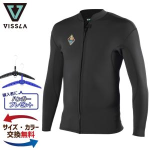 ウェットスーツ タッパー VISSLA ヴィスラ ビスラ ウエットスーツ メンズ MW02WSST SOLID SETS 2MM FRONT ZIP  JACKET フロントジップ
