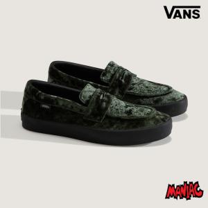 VANS バンズ ヴァンズ スニーカー スケート ローファー (VN000Z3QTD8) SKATE LOAFER VELVET OIL GREEN スケート メンズ レディース スケートシューズ