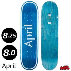 スケボー デッキ 単品 スケートボード April エイプリル OG LOGO BLUE INVERT 8.0 8.25