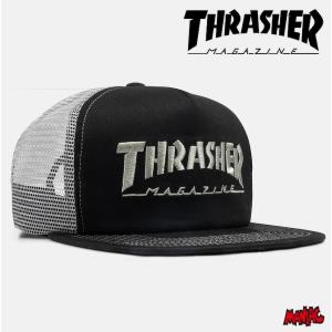 THRASHER スラッシャー キャップ 帽子 メッシュキャップ LOGO MESH CAP SNAPBACK スケーター ハット CAP