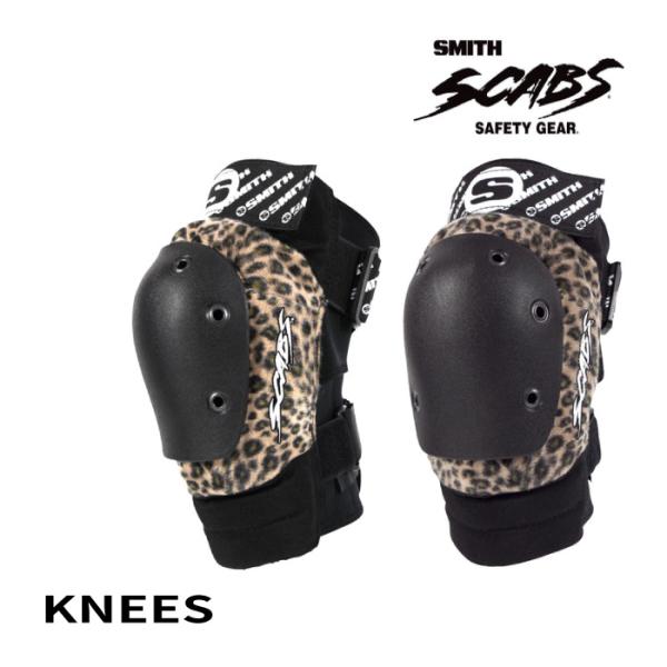 スケートボード スケボー プロテクター SMITH SCABS LEOPARD ELITE KNEE...