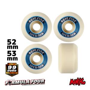 スケートボード ウィール スケボー SPITFIRE スピットファイヤー F4 FORMULA FOUR LOCK INS - 99DURO 99A 52mm 53mm BLUE フォーミュラフォー｜maniac