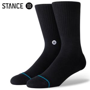 STANCE SOCKS スタンスソックス メンズ靴下 ICON - Black/White｜maniac