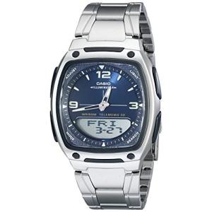 腕時計 カシオ メンズ AW81D-2AV Casio Men's AW81D-2AV Ana-Digi Stainless Steel Watch, Silver/Blue｜maniacs-shop
