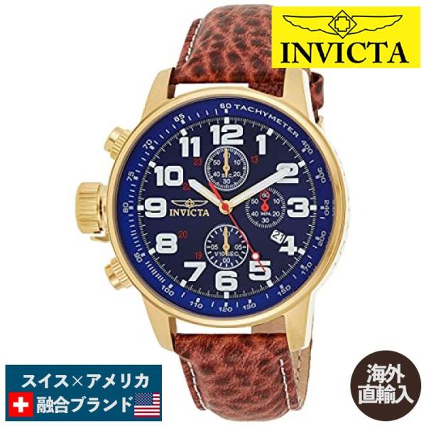 インビクタ Invicta I-Force メンズ腕時計 ケース46mm レザーベルト 3329
