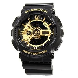腕時計 カシオ メンズ GA110GB Casio G-Shock Men's Military GA-110 Watch, Black/Gold, One Size｜maniacs-shop