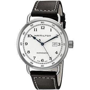 腕時計 ハミルトン メンズ H77715553 Hamilton Khaki Navy Pioneer Silver Dial SS Leather Automatic Men｜maniacs-shop