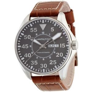 腕時計 ハミルトン メンズ H64715885 Hamilton Watch Khaki Aviation Pilot Day Date Swiss Automatic Wat