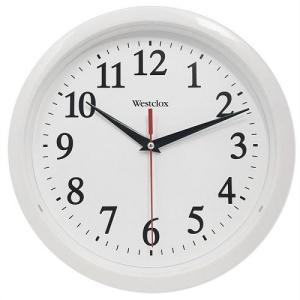 Westclox 壁掛け時計 1950年代風のレトロなブラックケース 24cm 9.5
