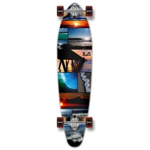 ロングスケートボード スケボー 海外モデル 01061-Seaside Yocaher Longboard Skateboard Complet｜maniacs-shop