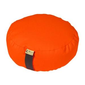 ヨガ フィットネス 20DXOR Bean Products Zafu Meditation Cushion, Oval, Cotton Tangerine - Filled with O