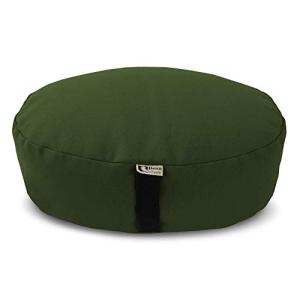 ヨガ フィットネス 20DEH Bean Products Zafu Meditation Cushion, Round, Cotton Earth - Filled with Organ