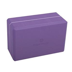 ヨガブロック フィットネス BL-FOAM-4-PURPLE Hugger Mugger 4" Foam Yoga Block - Purple - strong and