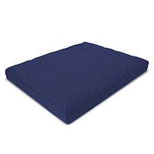 ヨガ フィットネス 242DNY Bean Products Zabuton Meditation Cushion, Small, Navy - 10oz Cotton