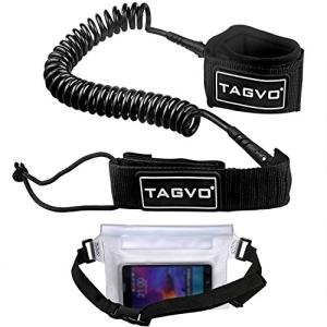 サーフィン リーシュコード マリンスポーツ TGB502BK Tagvo SUP Leash Coiled 10ft Super Strong