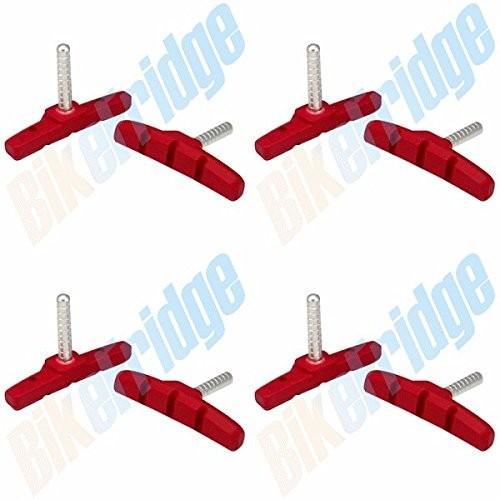 ブレーキ パーツ 自転車 OBE-M04Rn4 4 Pairs (8 Pads) Red Canti...