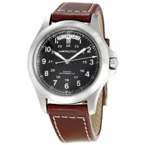 腕時計 ハミルトン メンズ H64455533 Hamilton Khaki King Series Men Automatic Watch with Black Dial A