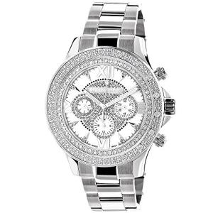 腕時計 ラックスマン メンズ 0640206972635 LUXURMAN Watches: Mens Diamond Watch 0.2ct White MOP