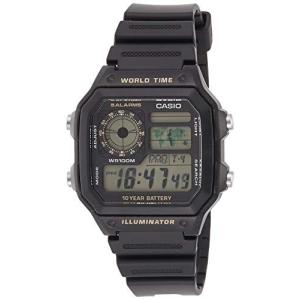 腕時計 カシオ メンズ AE-1200WH-1B Casio Classic Black Watch AE1200WH-1B｜maniacs-shop