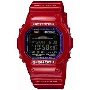 腕時計 カシオ メンズ GWX-5600C-4JF Casio G-Shock Tough Solar Red Plastic Resin Case and Bracelet Blac