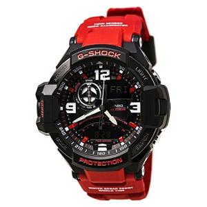 腕時計 カシオ メンズ GA-1000-4BCR Casio G-Shock Aviation Black Dial Red Resin Quartz Men's Watch GA10｜maniacs-shop