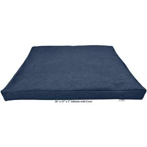 ヨガ フィットネス 242DDM Bean Products Zabuton Meditation Cushion, Small, Denim - 10oz Cotton