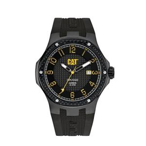 腕時計 キャタピラー メンズ A516121111 CAT WATCHES Men's A516121111 Carbon Analog Display Quartz Bl｜maniacs-shop