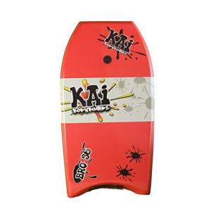 ボディボード マリンスポーツ RET-BB-KAI Kai Bro Bodyboard Lightweight & Durable Leash Included Red