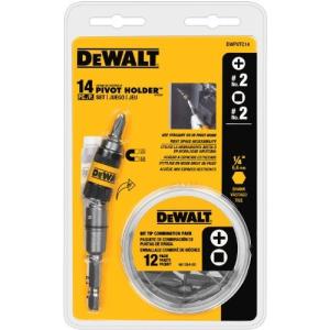 DEWALT ピボットビットホルダーセット 14ピース（DWPVTC14）