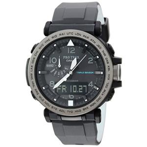 腕時計 カシオ メンズ PRG-650Y-1CR ? Casio Men's 'PRO TREK' Solar Powered Silicone Watch, Color:Black｜maniacs-shop