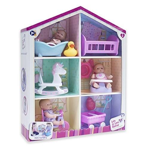JCトイズ JC Toys たくさんの愛らしい赤ちゃんたち 3つの人形 6つの付属品 ボックスプレイ...