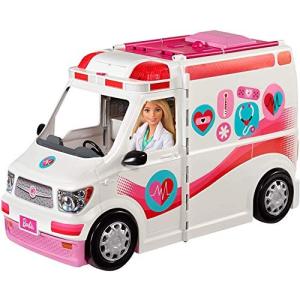 バービー Barbie ケアクリニック 救急車と病院 サイレンとライトの点灯 ※人形は付いていません｜maniacs-shop