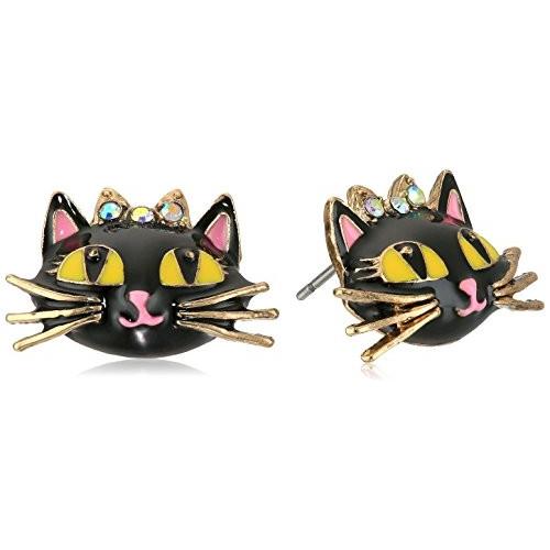 ベッツィ・ジョンソン Betsey Johnson 魔法をかけられた猫 ピアス