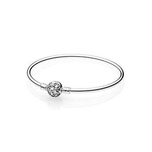 パンドラ ブレスレット チャーム 597137-17 Pandora Women Silver Bangle - 597137 (17)｜maniacs-shop