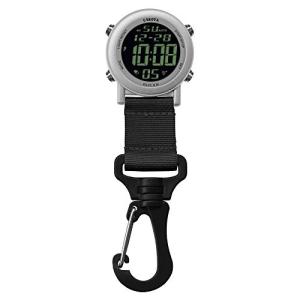 腕時計 ダコタ カラビナウォッチ 28812 Dakota Digital Backpacker Carabiner Clip Watch Silver｜maniacs-shop