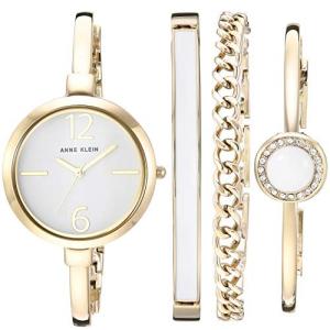 腕時計 アンクライン レディース AK/3290BKST Anne Klein Women's AK/3290BKST Rose Gold-Tone Bangle