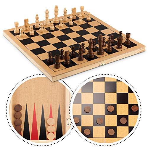 ボードゲーム 英語 アメリカ 4424 STERLING Games 3 in 1 Chess Ch...