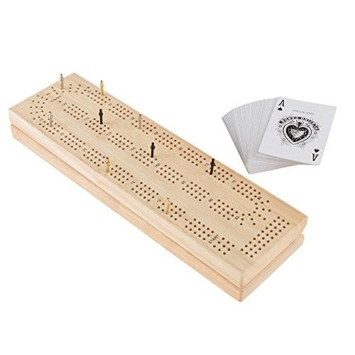 ボードゲーム 英語 アメリカ 80-EC02 Hey! Play! Wood Cribbage Bo...